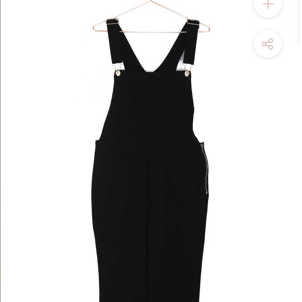NWT Black Curvy Overalls - Le Lis Moorea Seal